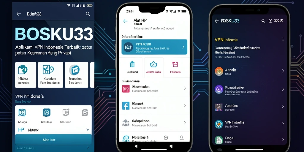 Antarmuka BOSKU33 yang sederhana dan fungsional untuk pengguna VPN.