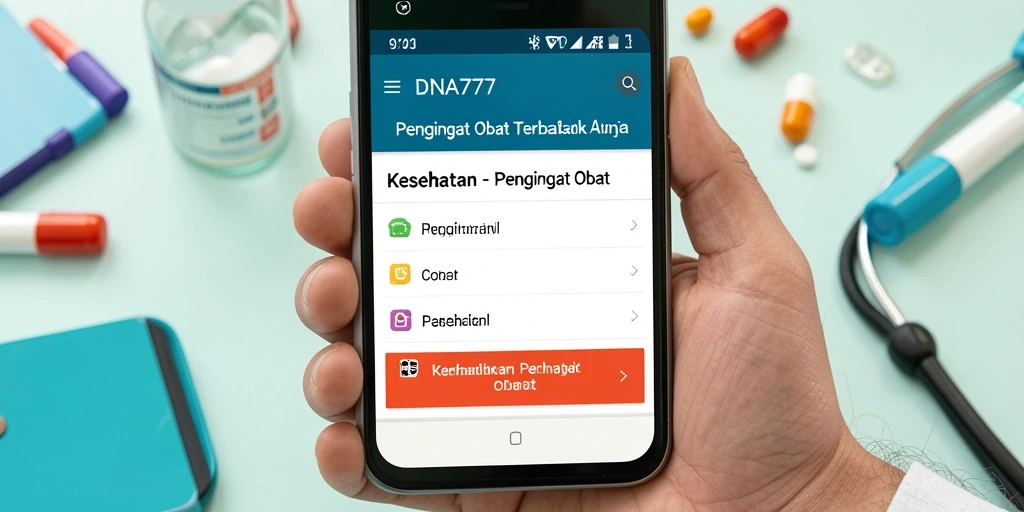 Antarmuka aplikasi Pengingat Obat yang rapi dan mudah digunakan.