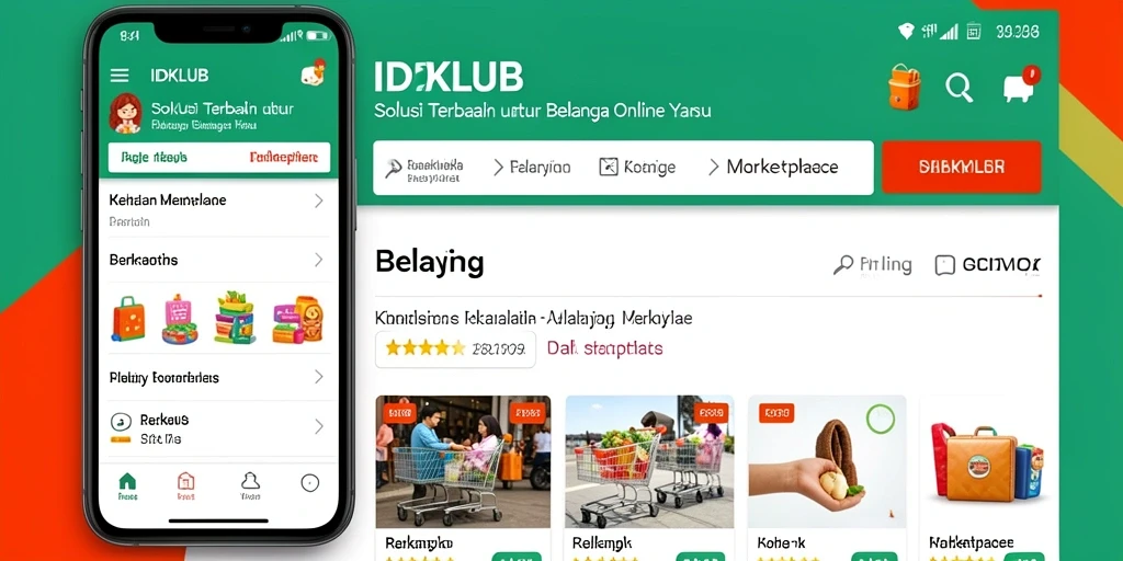 Tampilan antarmuka IDKLUB yang ramah pengguna untuk pengalaman belanja yang lebih baik.