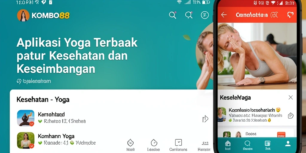 Antarmuka user-friendly KOMBO88 dengan berbagai fitur yoga.