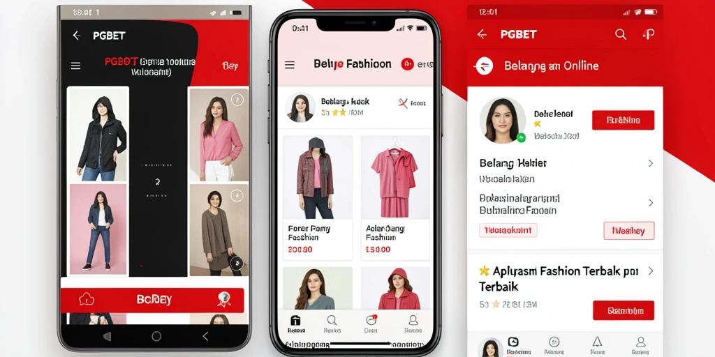Tampilan antarmuka PGBET yang modern dan ramah pengguna untuk belanja fashion.