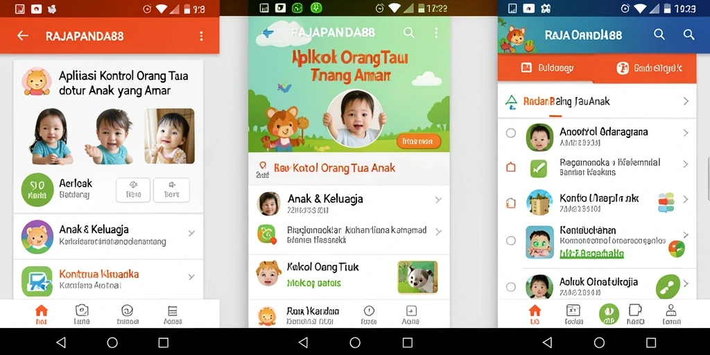 Antarmuka RAJAPANDA88 yang ramah pengguna untuk kontrol orang tua.