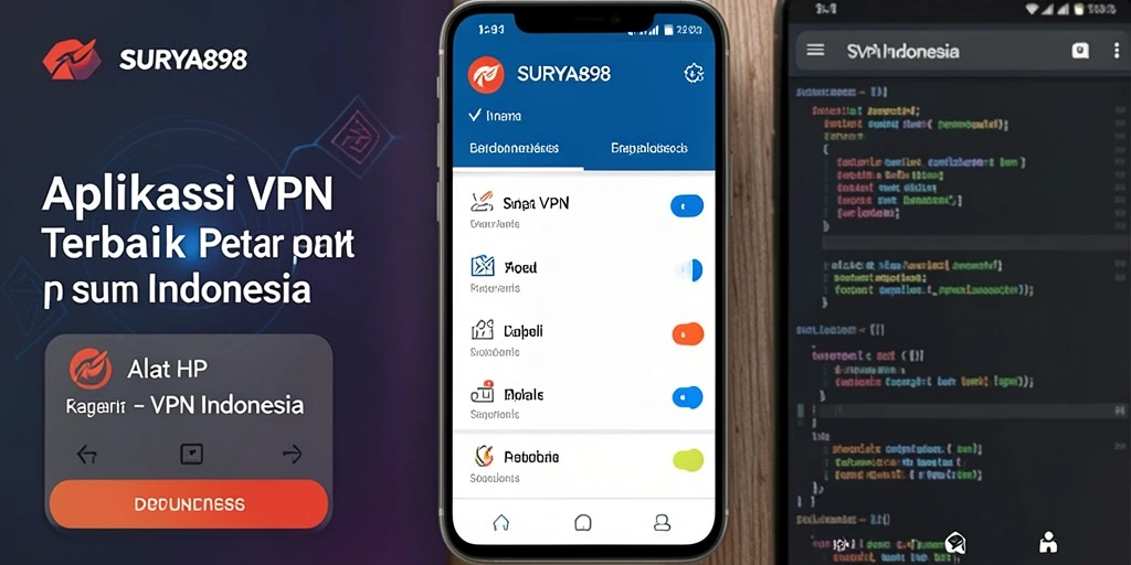 Antarmuka aplikasi SURYA898 yang intuitif dan mudah digunakan.